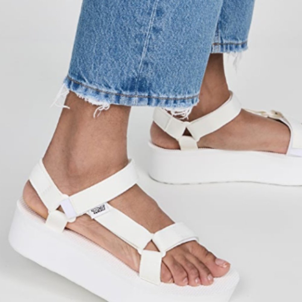 Teva Flatform Universal Sandals in White